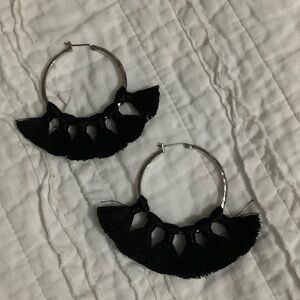 Hiouchi Jewels fringe hoop earrings